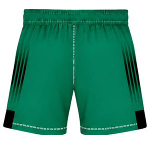 Shorts de rugby vert émeraude et noir, taille élastique, respirants, légers, pour l'entraînement d'équipe, performance sportive, bas de tenue de sport - Product Image 2