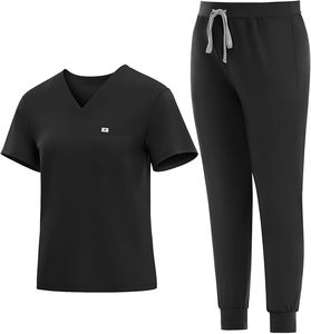 OEM Wholesale Spandex/Polyester Woven Unisex Hospital <b>Scrub</b> <b>Sets</b> with Needle Detection & Seamless Fusing 2-Piece <b>Scrub</b> <b>Set</b> - Product Image 4