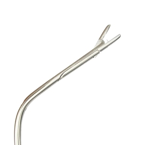 Pinzas manuales de polipos laríngeos Jurasz Premium de 19 cm y 22 cm, de acero inoxidable, certificadas CE Clase II, para biopsia de cordón vocal y faringe en ORL. - Product Image 3