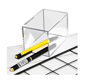 Porte-stylos transparent en acrylique, organisateur de bureau pour papeterie et pinceaux de maquillage, boîte de rangement pour maquillage, présentoir à stylos - Product Image 1