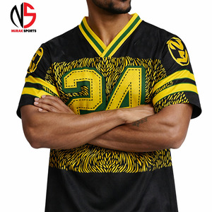 Unisex Oversized <b>Mesh</b> American Football Jersey Men Custom Sublimation Pattern Design NURAK's Sports <b>Top</b> Wholesale Manufacturer - Product Image 3