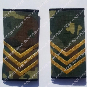 Épaulettes d'uniforme d'Albanie personnalisées brodées de premier choix, insignes de grade, écussons d'épaule sur mesure - Product Image 2