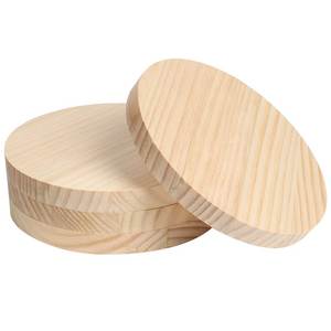 Handmade Solid Wood Coasters for <b>Drinks</b> | Natural Wooden Tea & Coffee Cup Coaster Set for Home, Office, Restaurant & Bar | Whole - Product Image 1