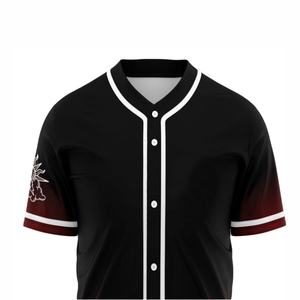 Camiseta de Béisbol Sublimada de Malla Transpirable, Uniforme de Equipo Personalizado, Cierre Completo con Botones, Ropa Deportiva Ligera para Entrenamiento - Product Image 4
