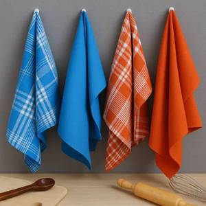 Serviettes de cuisine en coton pur multi-usages de qualité professionnelle avec impression de logo et étiquette privée Fabricant indien - Product Image 5