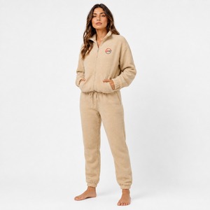 Ensemble de survêtement en polaire pour femme de qualité supérieure, sweat à capuche et pantalon de survêtement chauds avec finition soignée, vêtements de mode pour femme, survêtement en polaire - Product Image 2