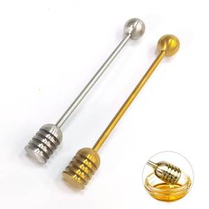 Cuillère à miel en métal doré, réutilisable, design minimaliste pour la cuisine - Product Image 2