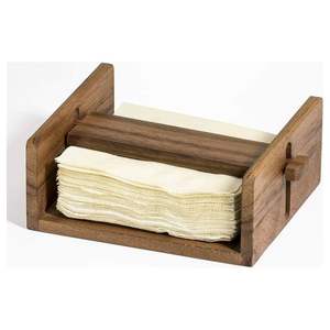 Porte-serviettes décoratif en bois pour restaurants, ajoutant un charme esthétique à l'expérience culinaire et à la présentation des plats - Product Image 1