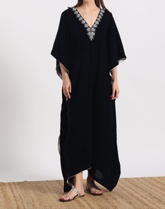 2026 Trendy Beautiful Dubai Embroid <b>Kaftan</b> for Women Handmade Traditional Islamic Modest Eid Clothing Accessory Designed - Product Image 1
