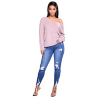 Damen Skinny Jeans mit Löchern und Schleifen-Design im Y2K-Stil, Neue Mode Denim Bleistifthosen S-XXXL