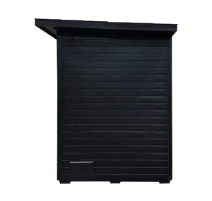 Sauna Exterior de Madera Sólida de Cedro Rojo para 4 Personas con Vidrio Resistente a Altas Temperaturas y Espejo, Estufa Harvia Spring - Product Image 4
