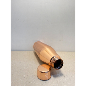 Creative Pure Copper Water Bottle Handcrafted Ayurvedic Vessel with Antique Floral Etching Leak-Proof & Eco-Friendly - Product Image 3