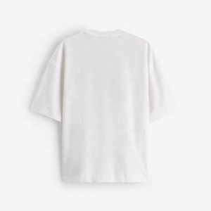Wholesale Fashionable Men's Oversized <b>White</b> Color 100% Cotton <b>Short</b> <b>Sleeve</b> O-Neck T-<b>Shirt</b> High Quality Oversized Men <b>Shirt</b> - Product Image 5