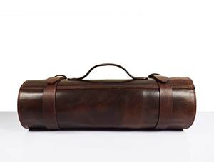 Rouleau de Couteaux de Chef en Cuir Véritable Personnalisé, Sac de Transport Durable pour Couteaux de Chef, Nouveau Design OEM LKR-0332 - Product Image 5