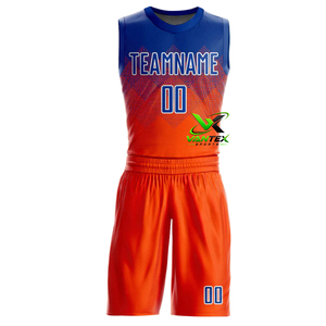 Conjunto de Uniforme de Baloncesto VANTEX, Diseño Degradado Azul, Número 00, Transpirable y Ecológico - Product Image 3