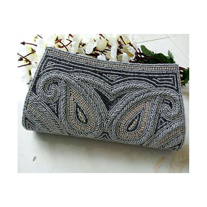 Best Selling Evening Hand Embroidered Silk <b>Clutch</b> Bag Elegant Envelope Design Luxury Party <b>Wedding</b> Handbag - Product Image 2