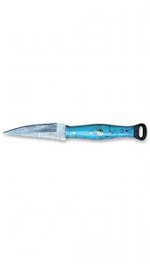 Handcrafted Damascus Steel Precision Detail Utility Knife Turquoise Resin Handle <b>Craft</b> <b>Tool</b> - Product Image 1