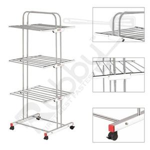 Narrow Foldable <b>Clothes</b> Drying Stand Portable Laundry Organizer Garment Hanger <b>Rack</b> For <b>Small</b> Room Apartment Home - Product Image 4