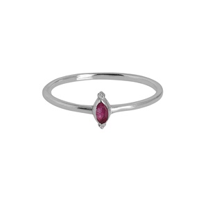Bague Solitaire en Argent Sterling 925 avec Rubis Naturel Taille Marquise, Pierre de Naissance pour Femme, Bijou Fin Minimaliste en Pierre Rouge, Vente en Gros - Product Image 3