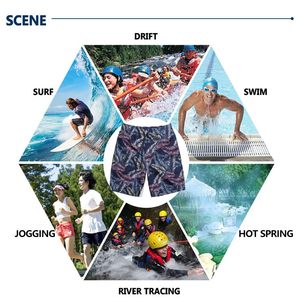 <b>Men's</b> Knitted Breathable Smart Casual Board Shorts Quick Dry Swim <b>Trunks</b> with Drawstring Closure - Product Image 6