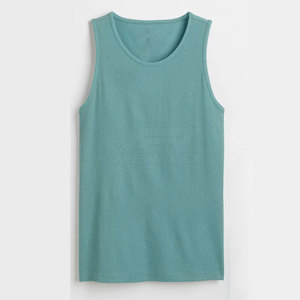 Camiseta sin Mangas Casual de Punto para Hombre, Precio Económico, Transpirable, Ligera, de Secado Rápido, 100% Algodón para Adultos - Product Image 1
