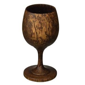 Super Quality Disposable Handmade Acacia Wood Glass Wine Mugs Hand Grip for Hotels Weddings American Style Party Drinkware - Product Image 3
