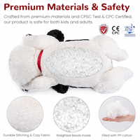 Peluches lestées personnalisées pour chiens, grands coussins en peluche lestés, jouets en peluche pour enfants garçons