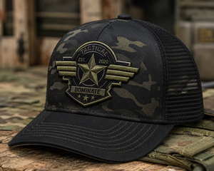 Tactical Mesh Trucker <b>Hat</b> 6-Panel Adjustable Breathable Unisex Adult Cap Spring <b>Summer</b> Outdoor Style - Product Image 6