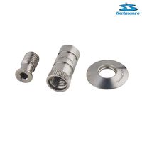 Ancrage de couverture de piscine en acier inoxydable avec disque - Kit d'ancrage complet en acier inoxydable