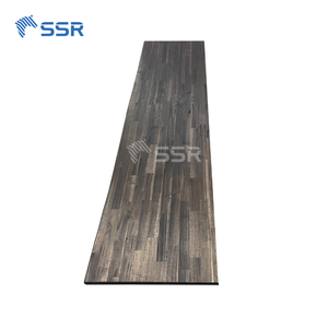 Comptoir en bois d'acacia massif ovale, bord naturel, écologique, pour îlot de cuisine, bar et table, par SSR VINA - Product Image 2