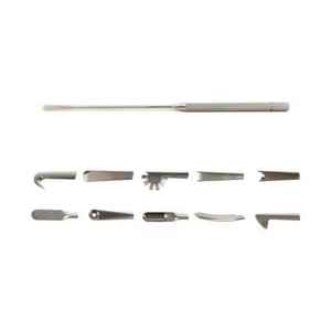 เครื่องมือผ่าตัดกระดูกและข้อ สแตนเลสสตีล มีดผ่าตัดแบบใช้มือสำหรับกล้องส่องข้อ คิวเร็ต โพรบสำหรับกล้องส่องข้อ MOL - Product Image 1