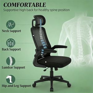 Black Computer <b>Office</b> <b>Chair</b> - Product Image 2