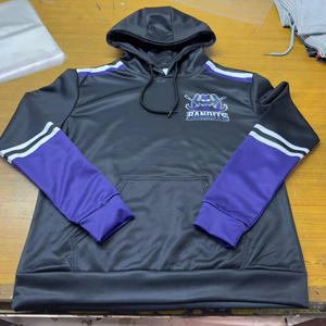เสื้อฮู้ดแขนยาวสำหรับฝึกซ้อมทีมคุณภาพสูง บาสเกตบอล ฟุตบอล แห้งเร็ว อุ่นสบาย ผลิตจากโพลีเอสเตอร์ 100% พิมพ์ลายเสื้อสำหรับฝึกยิง - Product Image 1