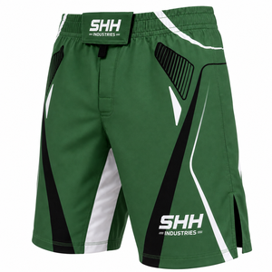 SHH Industries Custom MMA Fight <b>Shorts</b> Men Blue <b>Grappling</b> Training <b>Shorts</b> BJJ Kickboxing Martial Arts Personalized Logo - Product Image 1