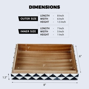 กล่องใส่ของที่ระลึกฝังลายกระดูกตกแต่ง งานแฮนด์เมด สำหรับผู้หญิง - Product Image 2