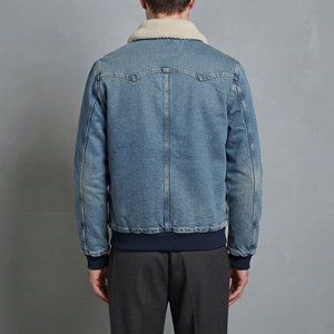 <b>Top</b> Trending article Acid wash Custom Denim Jacket for man 100% Cotton Vintage wash Windproof men's jacket with side pockets - Product Image 3