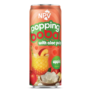 Bebida NPV Peach Popping Boba con Pulpa de Aloe, Jugo Saborizado, 6 Brix, 30% de Pureza, Botella de 320 ml, Bebida Lista para Beber, 24 Meses de Duración - Product Image 2