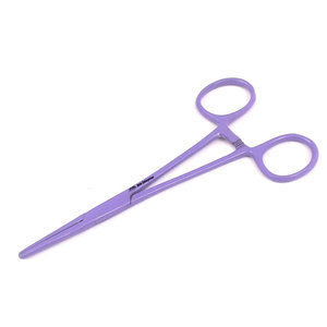 Juego de 2 Tijeras Lister y Pinzas Hemostáticas Rectas de Acero Certificado, de 5.5 Pulgadas, Color Morado, Herramientas de Entrenamiento Premium - Product Image 4
