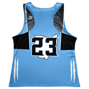 Maillots de lacrosse réversibles personnalisés OEM pour hommes adultes, légers (140 g/m²), sublimés et écologiques, pour l'entraînement des équipes scolaires - Product Image 2