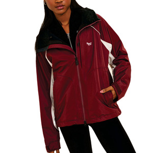 Veste coupe-vent imperméable à capuche rouge pour femme, style rétro, manteau d'extérieur léger personnalisé, vente en gros, vestes respirantes pour homme - Product Image 3