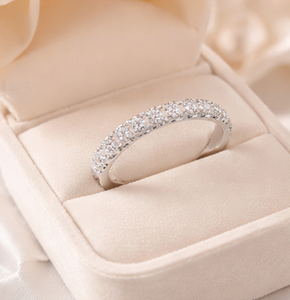 Anillo de Compromiso de Lujo Unisex de Alta Gama, con Diamante Natural Blanco de Color D, Chapado en Oro y Plata, Personalizable - Product Image 6