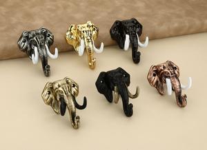 Manija de Puerta de Latón con Diseño de Cabeza de Elefante Dorada con Acabado Antiguo, Manija Metálica para Entrada de Oficina u Hotel, Resistente al Agua - Product Image 2