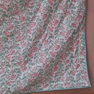 Organic Solid Reversible <b>Quilt</b> Blanket 100% Cotton Eco-Friendly Luxury Oversized Winter <b>Bedding</b> Coverlet Rajasthan Channi - Product Image 6