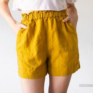 Oferta Especial: Shorts Tulipán de Mujer con Frente Plano, Volantes, Ribete de Encaje, Dobladillo Curvo, Ecológicos, Transpirables, de Secado Rápido, Elásticos, 100% Algodón - Product Image 2