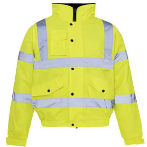 Chaqueta de Seguridad para Trabajadores de Invierno con Logotipo Personalizado OEM ODM, Chaqueta de Trabajo Impermeable de Alta Visibilidad con Reflectores, Proveedor de Chaquetas - Product Image 4