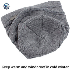 Premium Quality Latest Design Jacquard Hats Wholesale 100% Wool & Cotton Customized Beanie Hats - Product Image 5