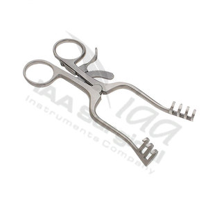 IAA SURGICAL INSTRUMENTS Rétracteur Cérébellaire Auto-Retenu Adson en Acier Inoxydable 4x4 à Pointes Aiguisées, Poignée Anneau, Manuel, CE - Product Image 4