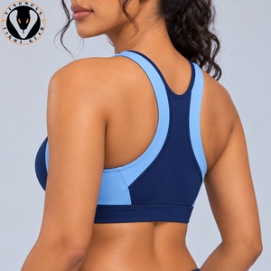 Soutien-gorge de sport supérieur en tissu extensible et lisse, ajustement flexible pour la gym, l'exercice, la course à pied, le Pilates et un style de vie actif - Product Image 6