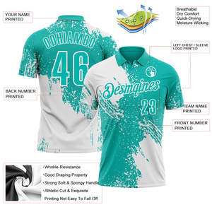 เสื้อโปโล OEM สำหรับทุกเพศ แห้งเร็ว ระบายเหงื่อได้ดี ระบายอากาศได้ดี เสื้อผ้ากีฬา รับผลิตชุดทีมตามสั่ง ขายส่งจากโรงงาน - Product Image 3