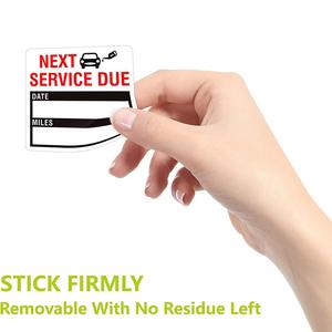 150 Etiquetas Rectangulares Transparentes para Automóviles, Recordatorio de Servicio de <span class=keywords><strong>Cambio</strong></span> de Aceite, Vencimiento de Servicio - Product Image 4